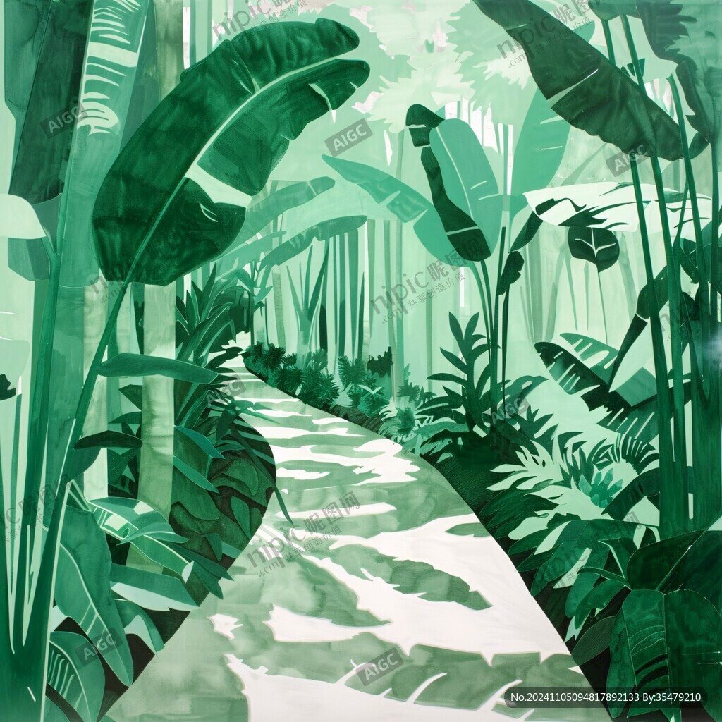 雨林插画