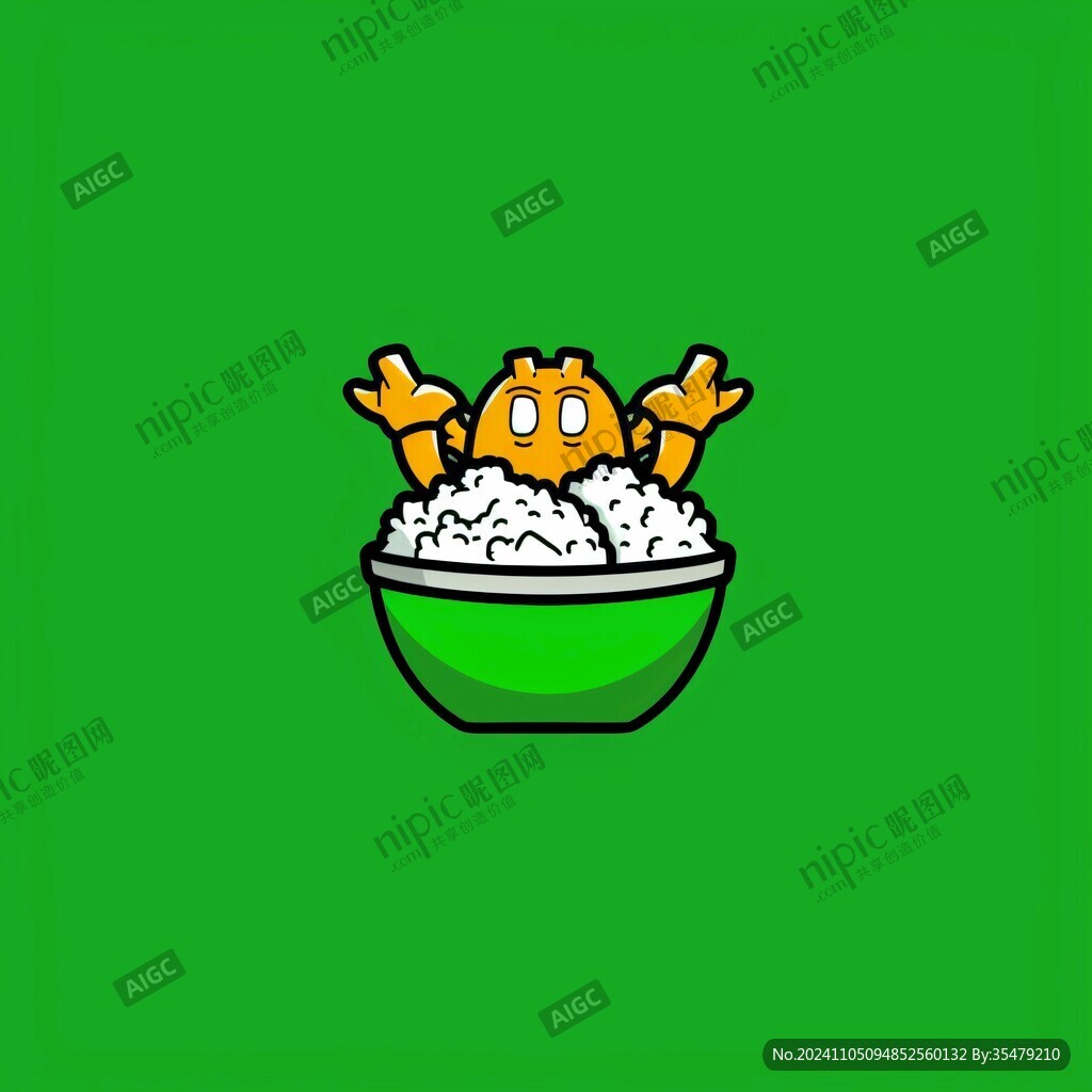 卡通米饭logo