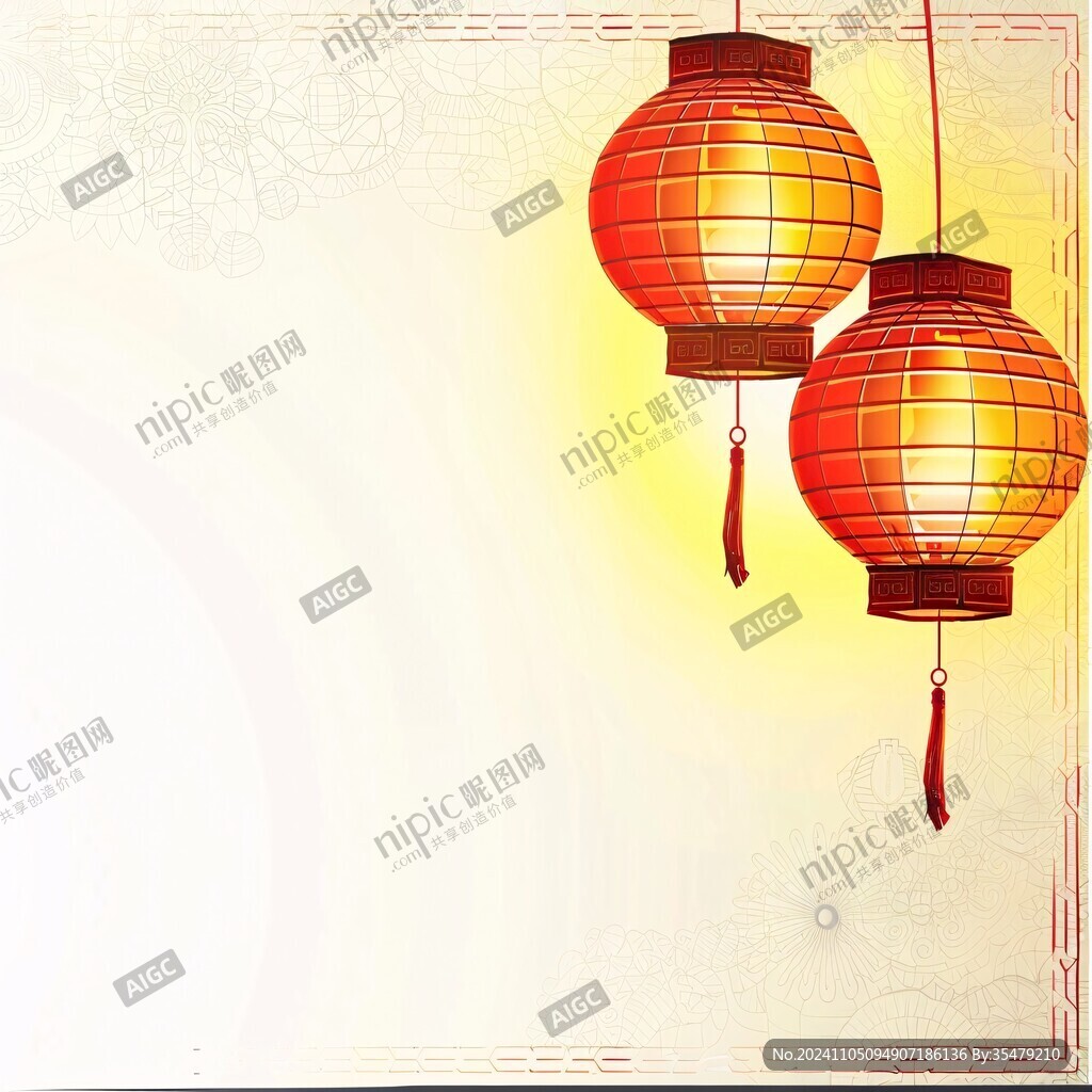 中国风灯笼背景