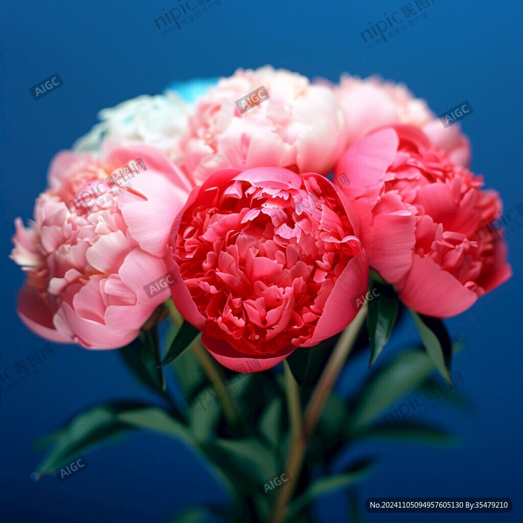 3d牡丹花卉