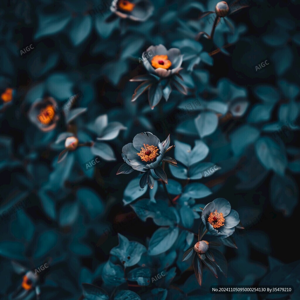 莫兰迪色彩植物花草