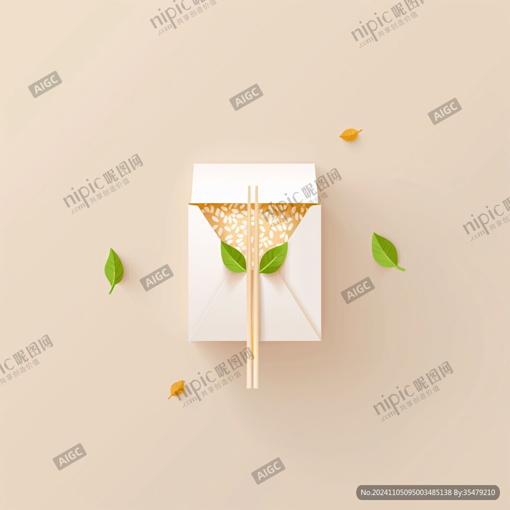 荞麦挂面礼盒插画
