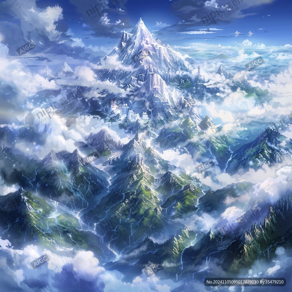 雪山原画