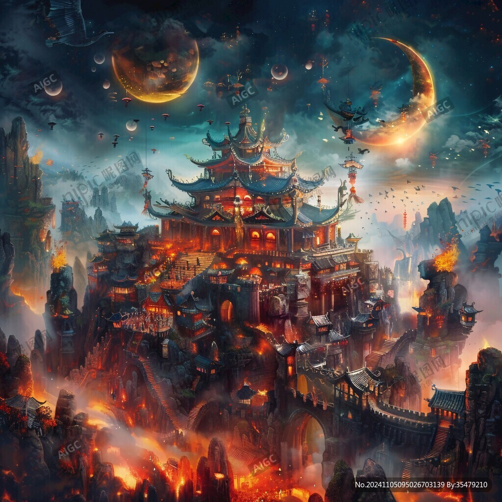 古风仙境天上宫阙