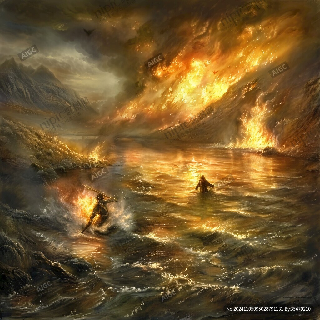 海战油画