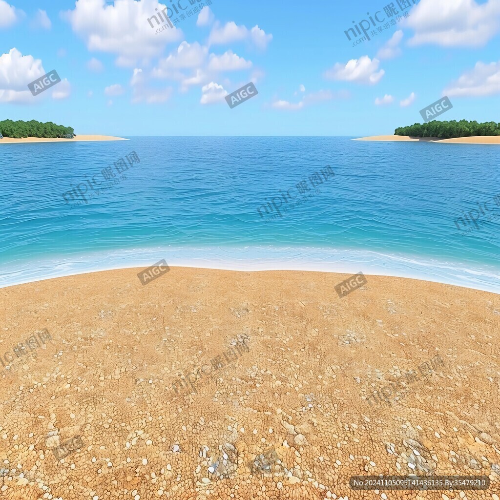 沙滩全景图