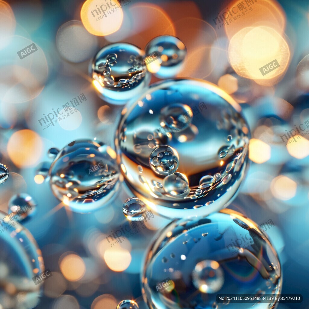 金属质感水珠