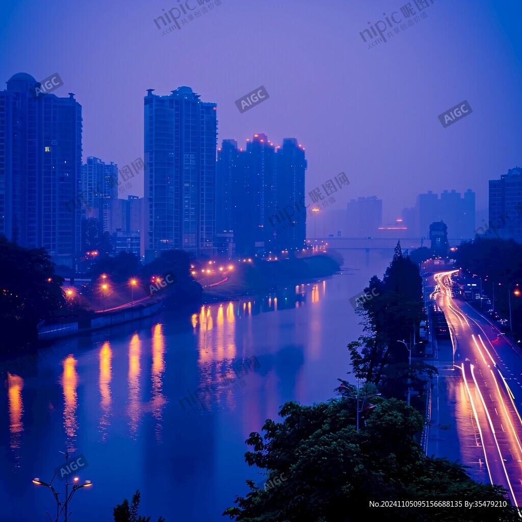 雨中流溪河