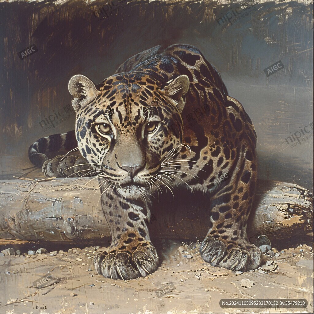 豹子立体画