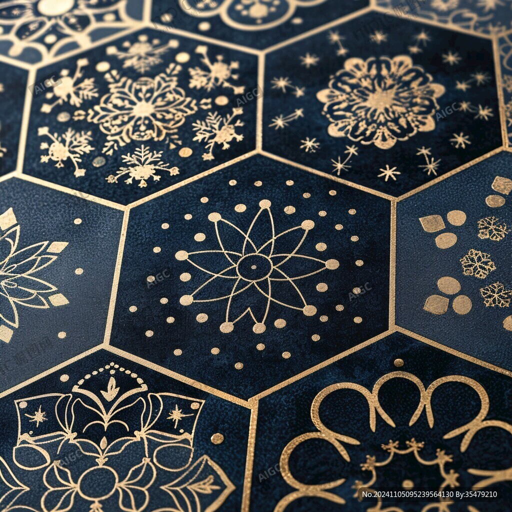 染色玻璃拼花花纹