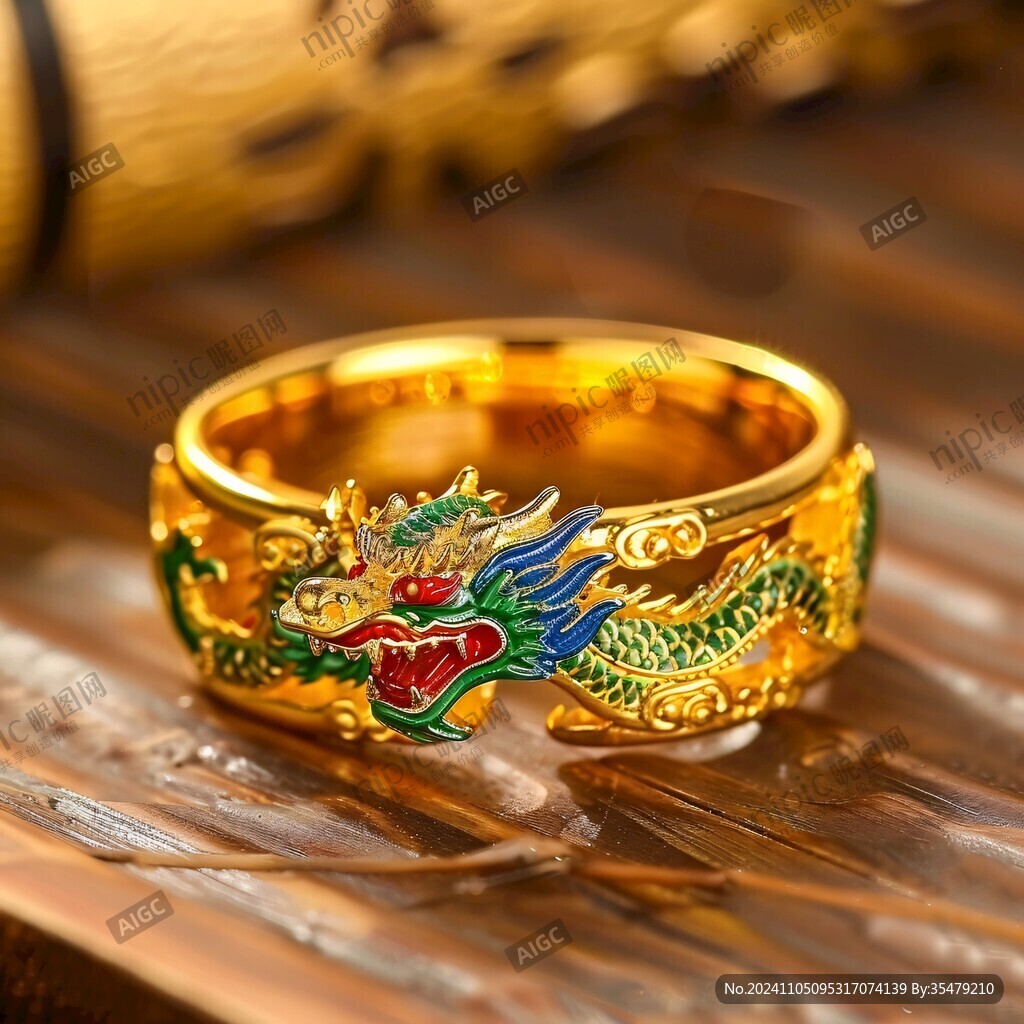 龙凰呈祥指环