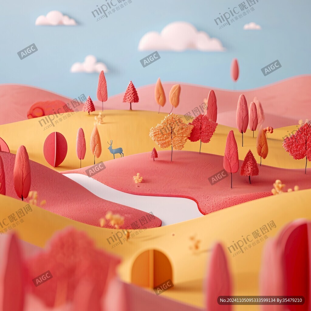 3d立体插画风格
