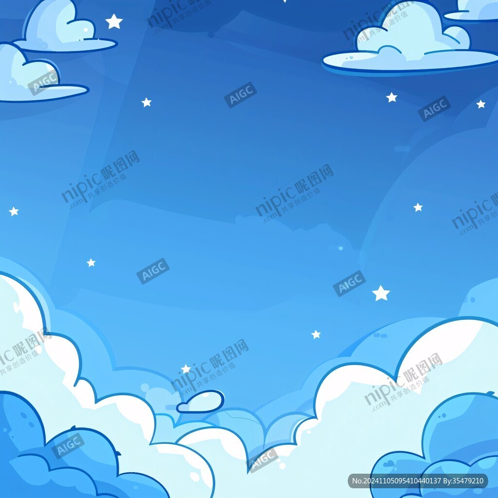 卡通蓝天背景
