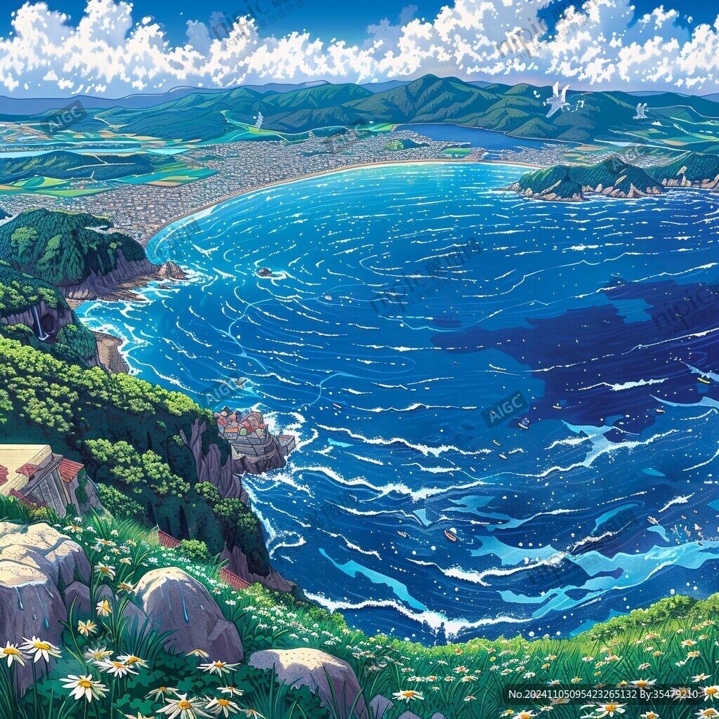 动漫海边