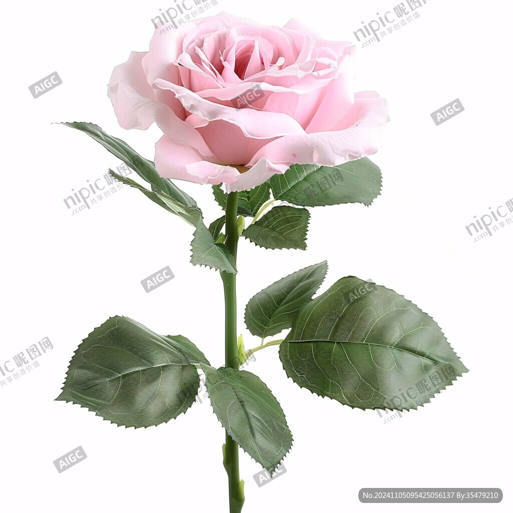 仿真粉色玫瑰花