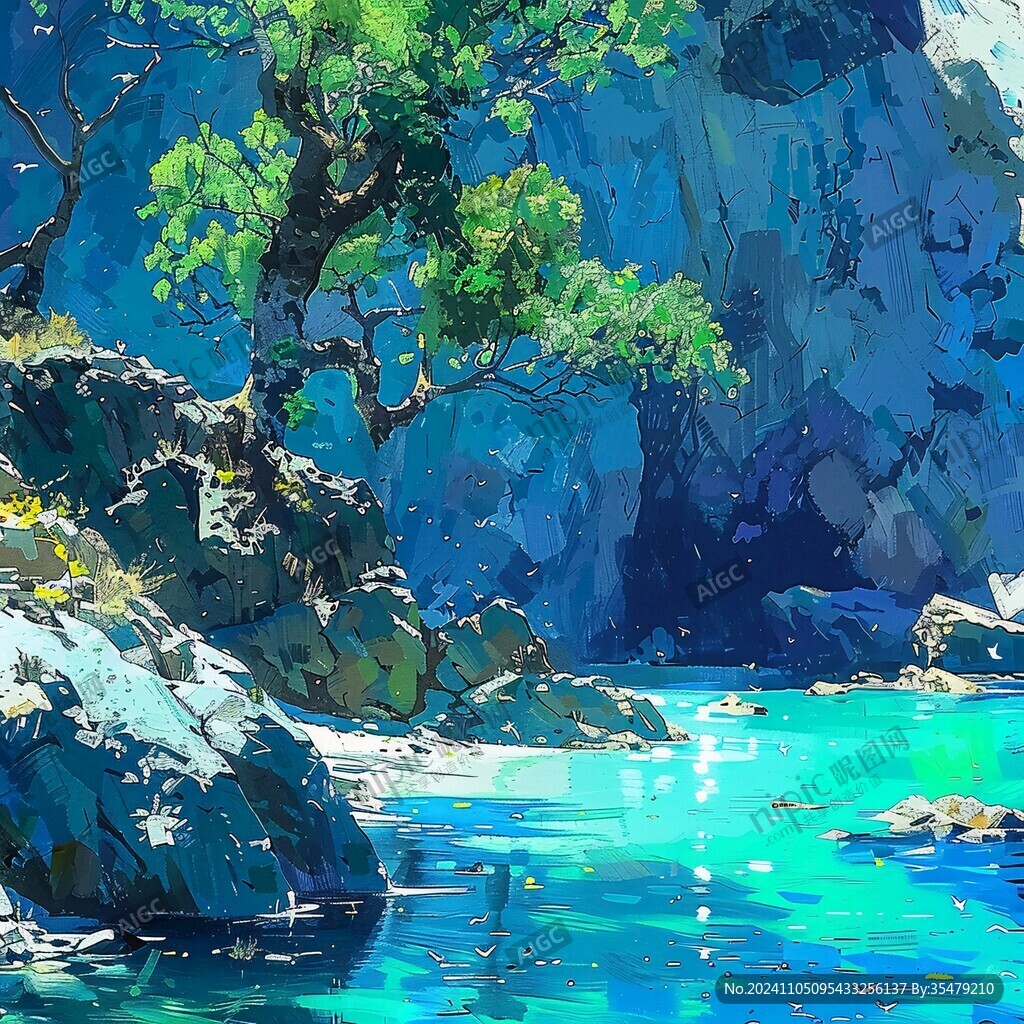 风景厚涂