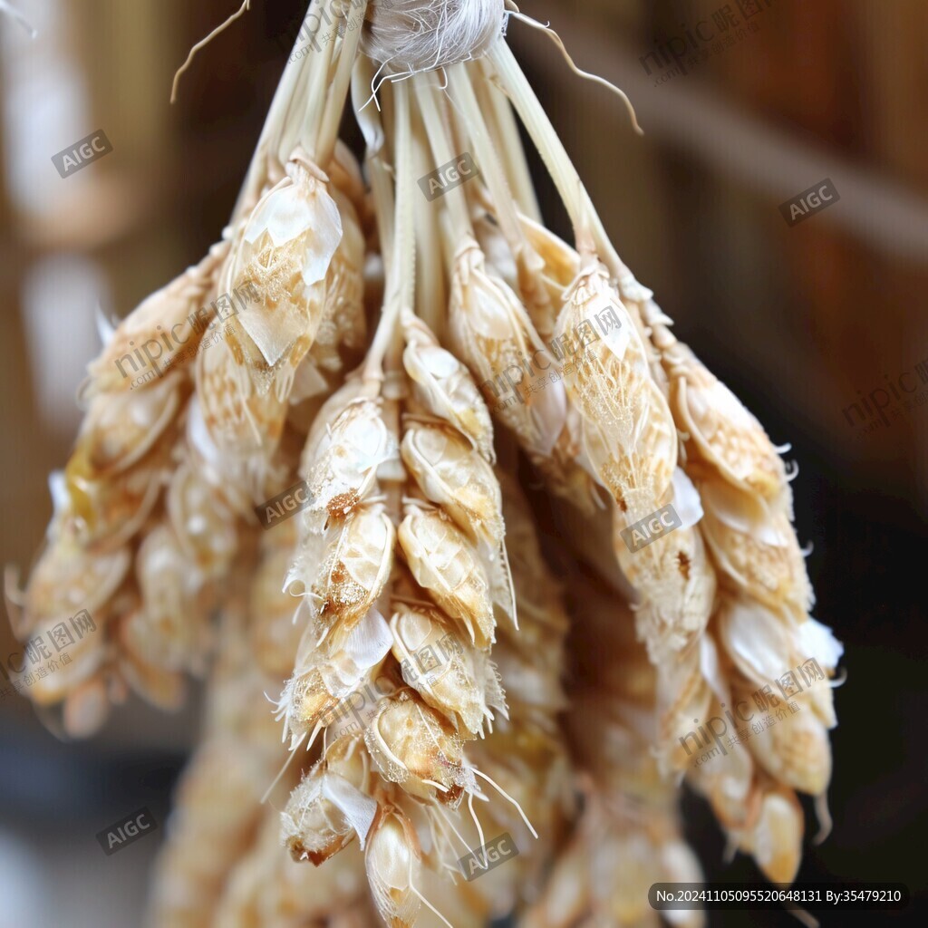 开口笑麦穗干花