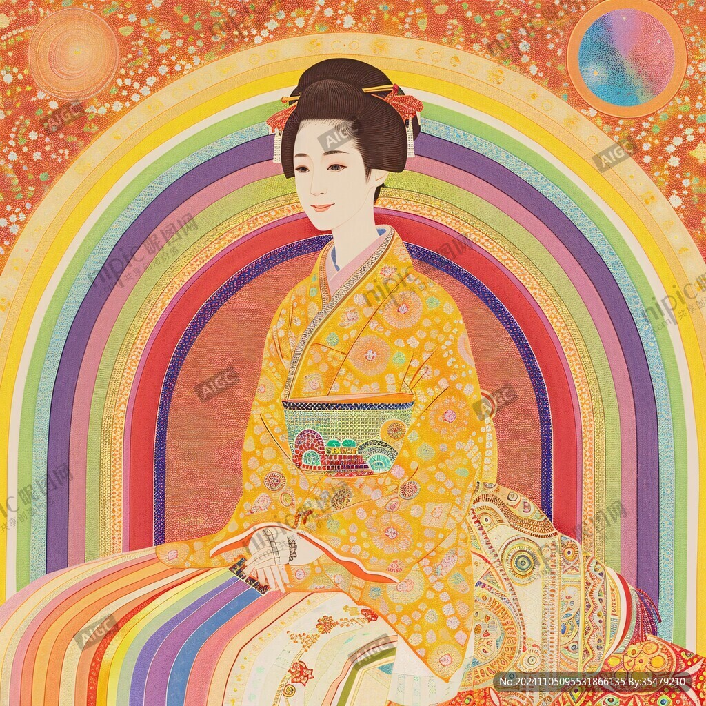 插画艺妓