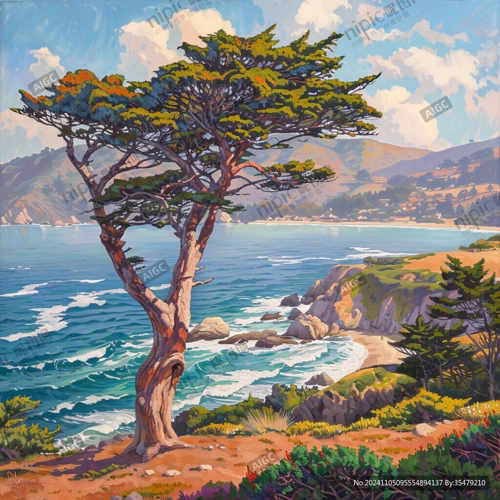 海湾美术绘画