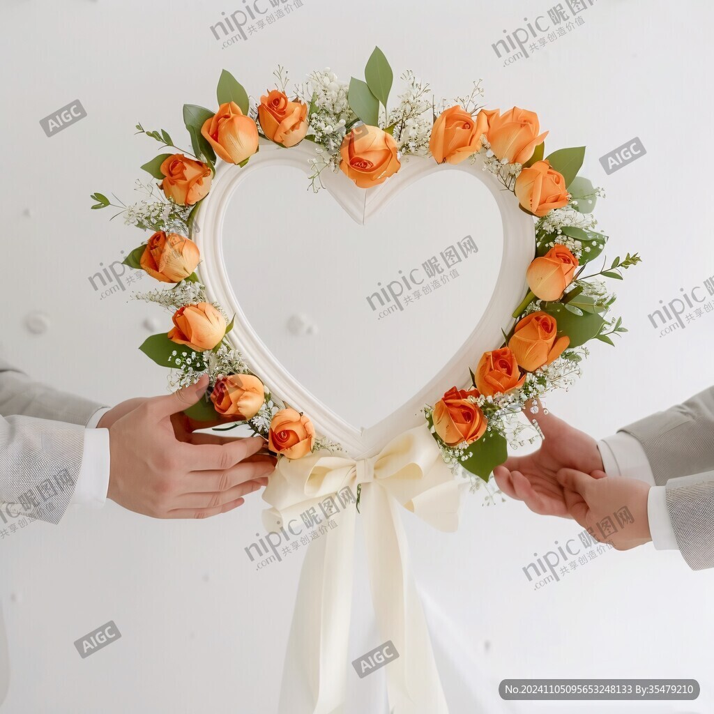 爱情花卉造型