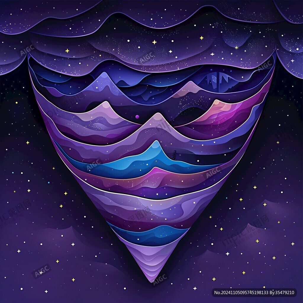 3d风景膨胀图案