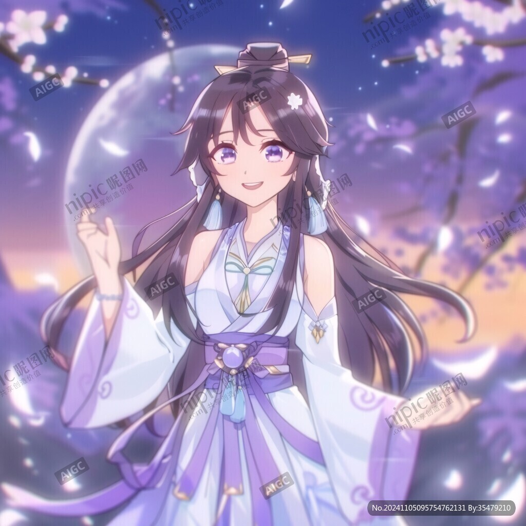 花好月圆贺图