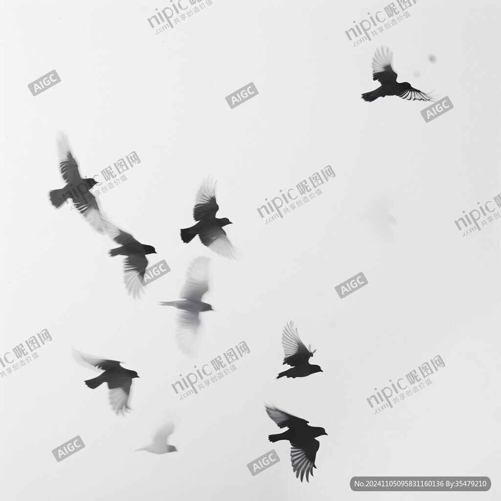 飞翔的群鸽