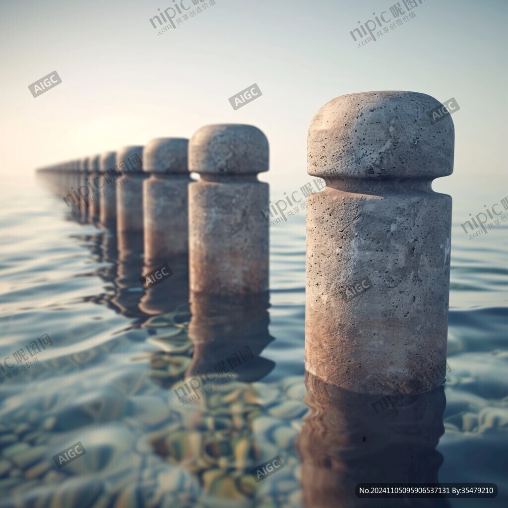 水中石墩