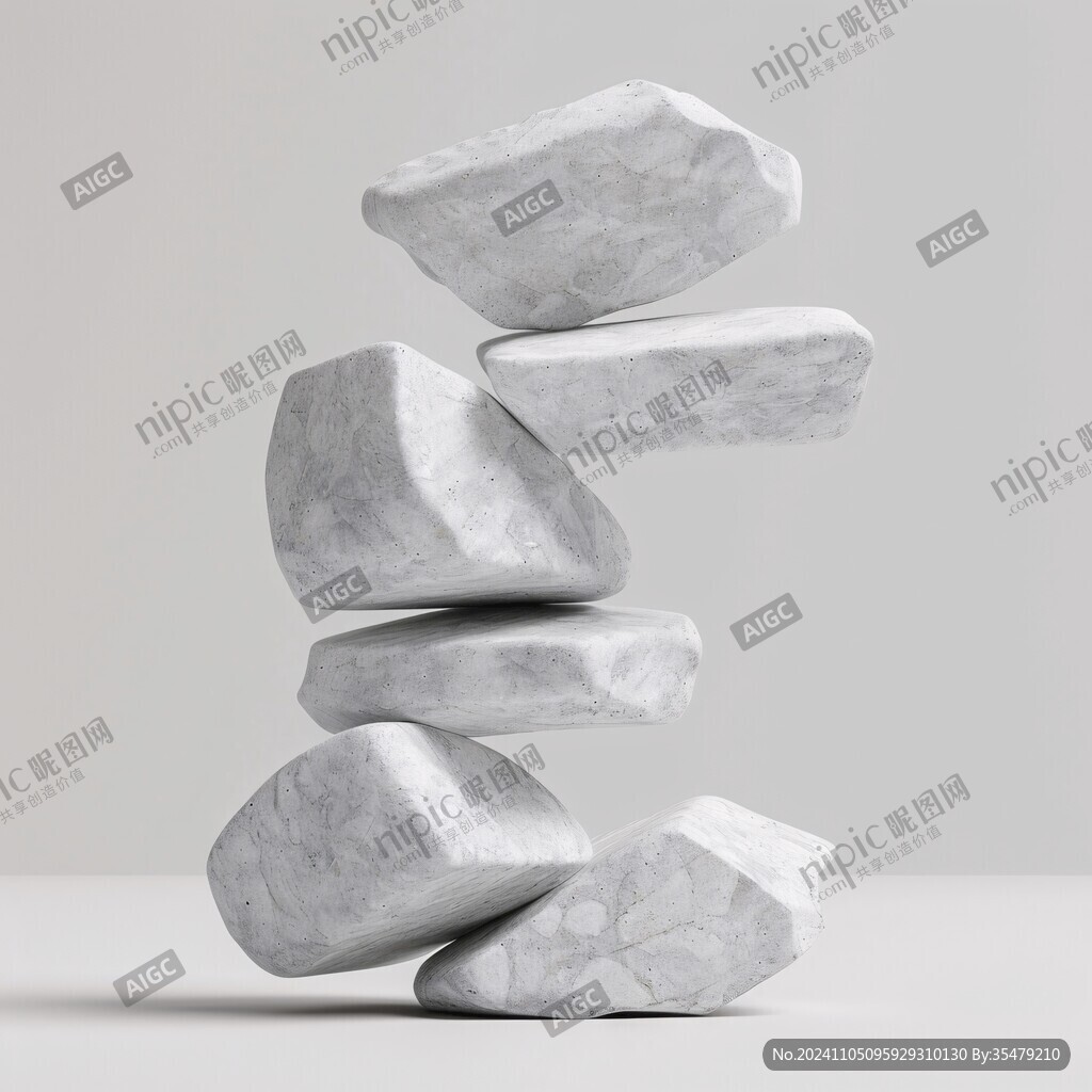 叠起的石块