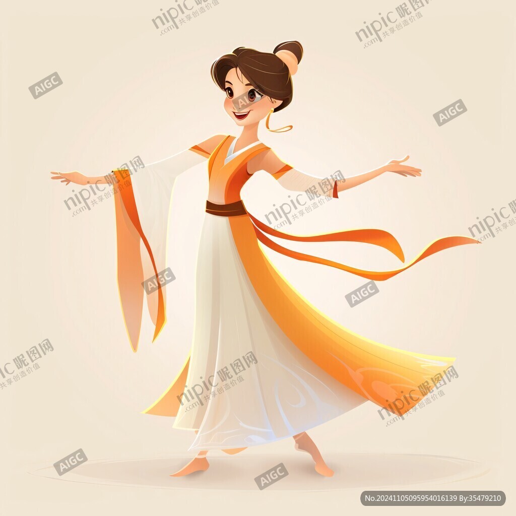 跳舞的古装女孩