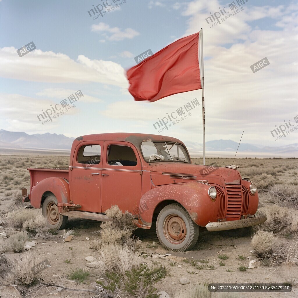 红色老汽车
