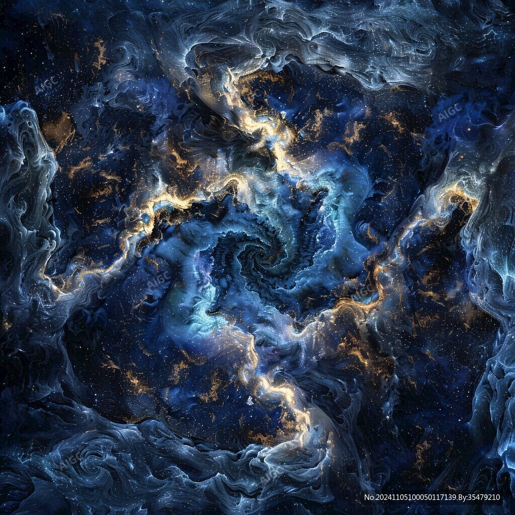 海洋流体画宇宙