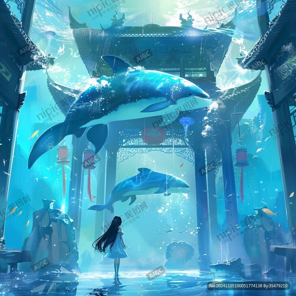 插画海洋馆