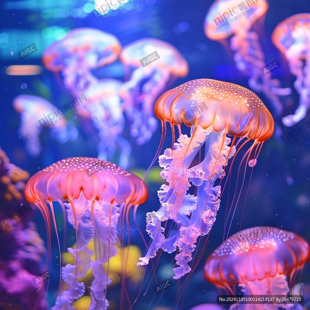 海洋生物梦幻水母