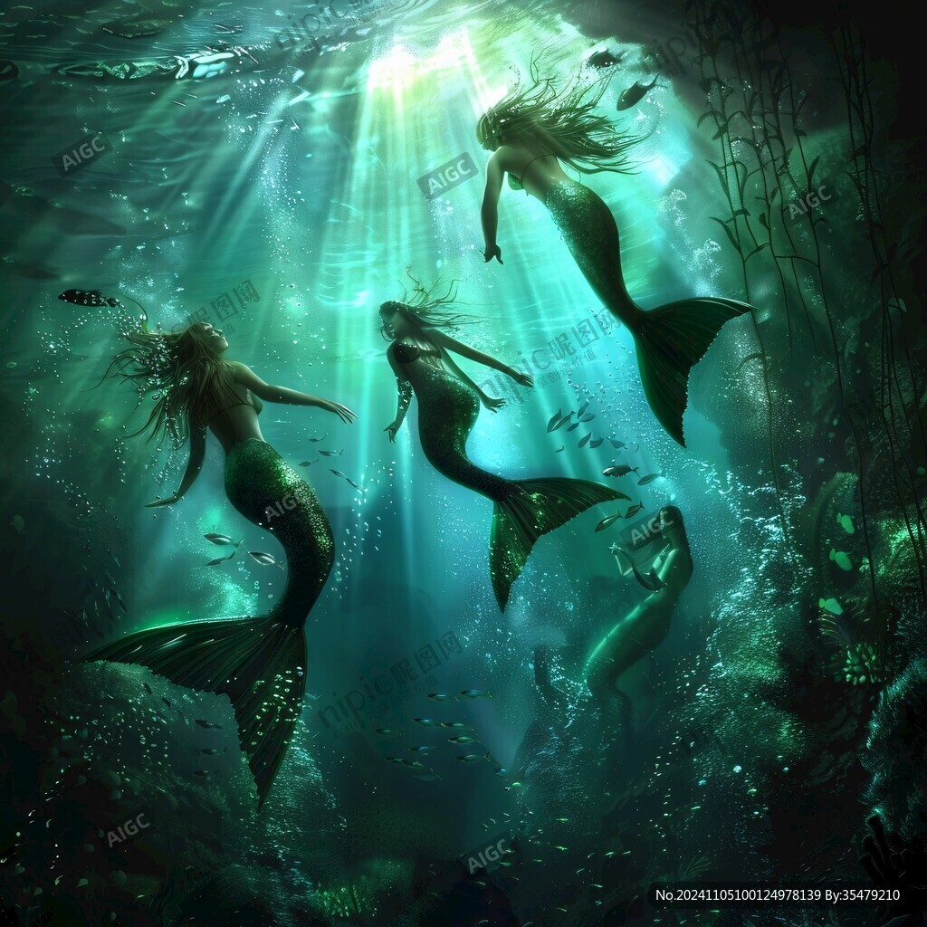 海底世界美人鱼