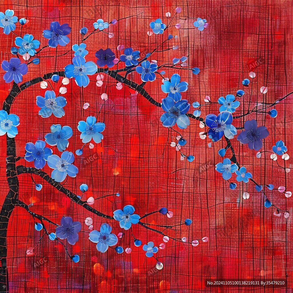 樱花壁画