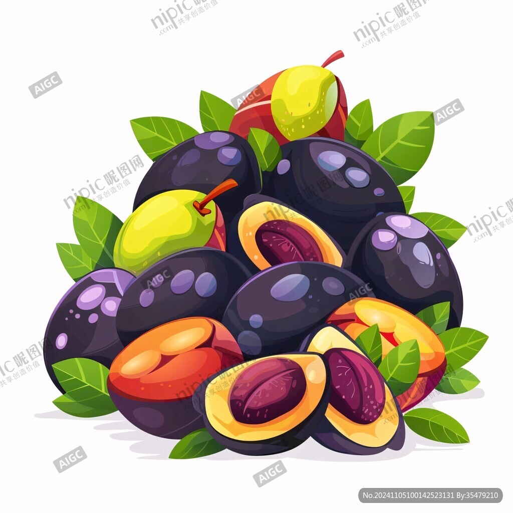 黑枣插画