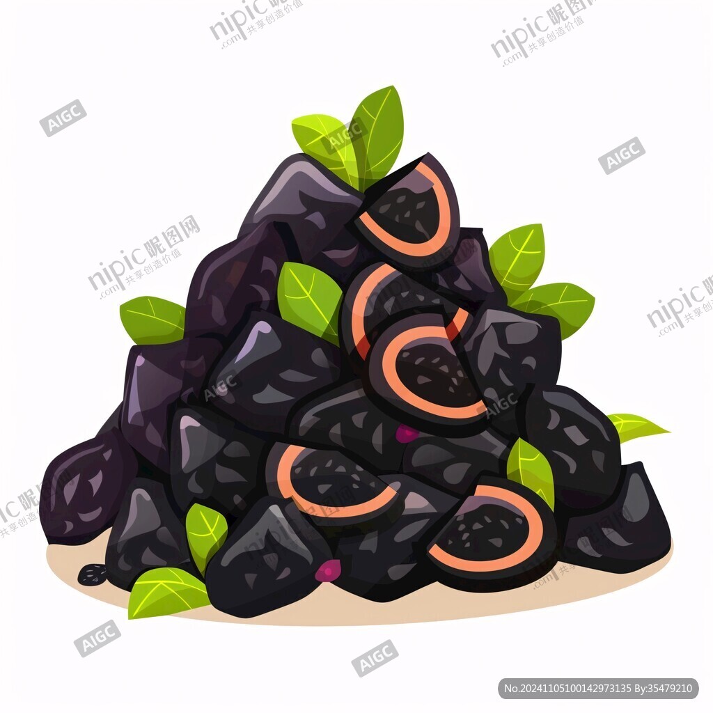 黑加仑葡萄干插画