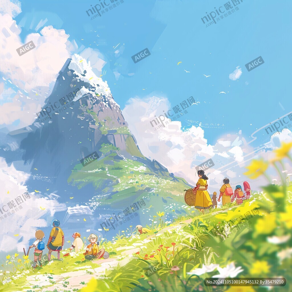 户外场景插画