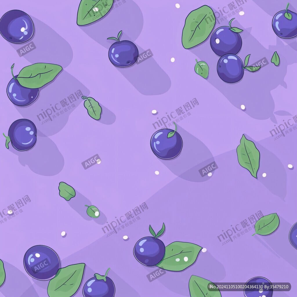 李子图案设计
