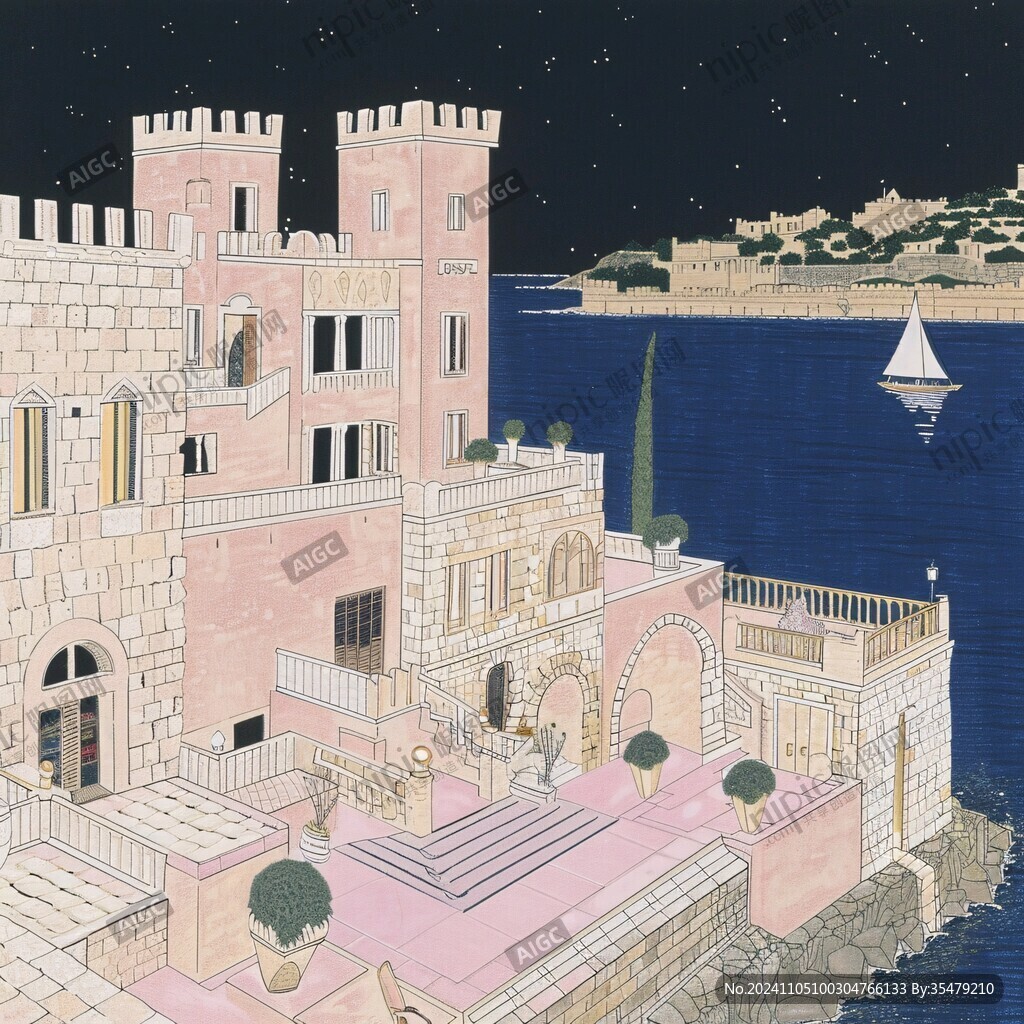 意大利建筑插画