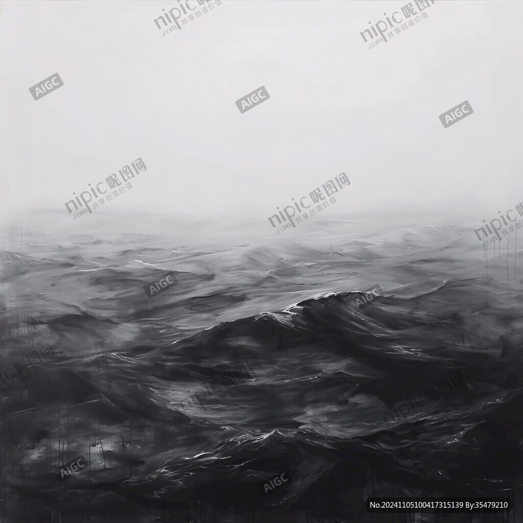 抽象写意深海