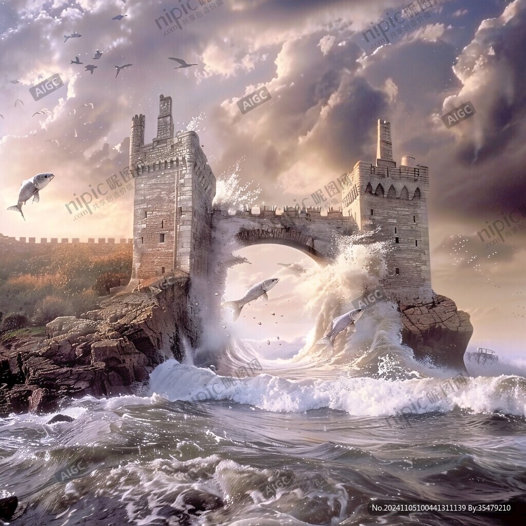 海边城堡美景