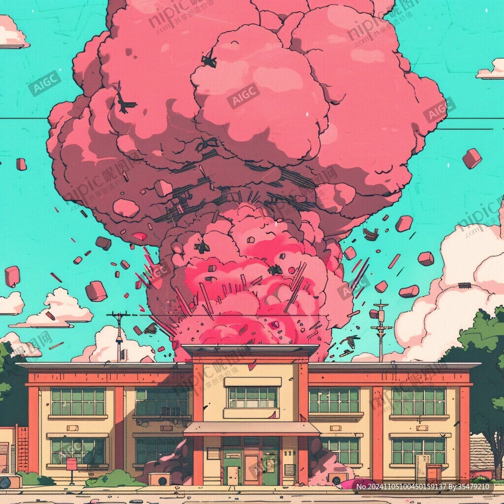 环境破坏插画