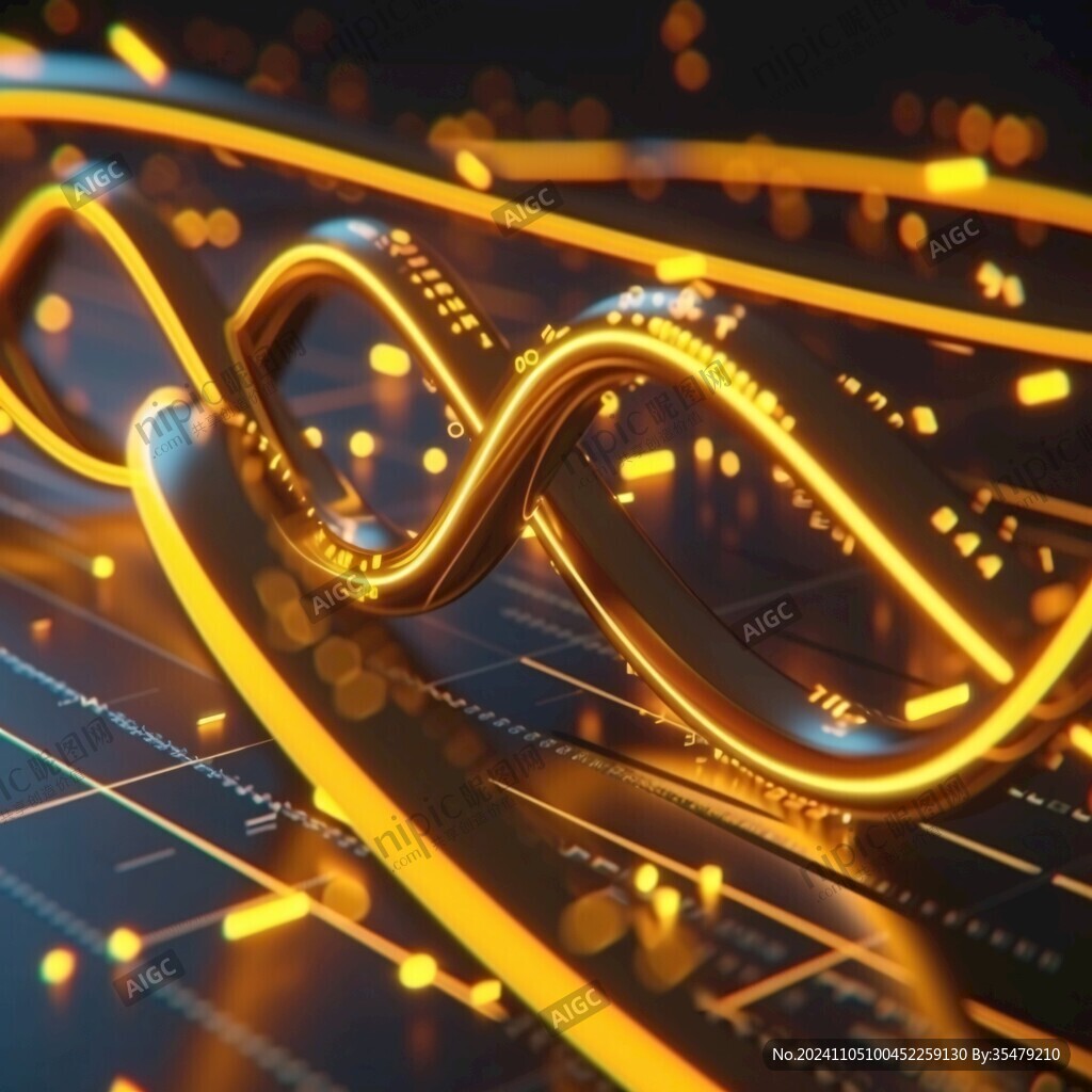 4d金色线条艺术