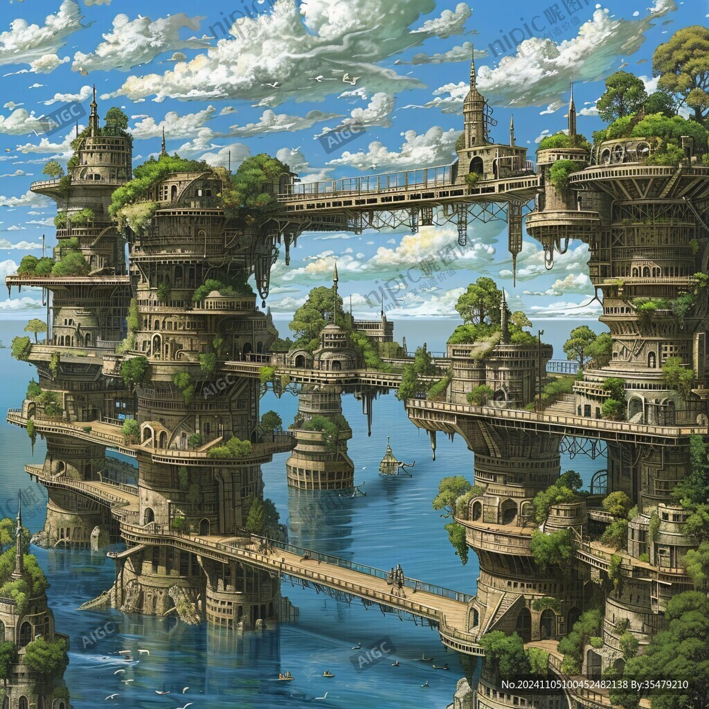 浮游岛天空之城
