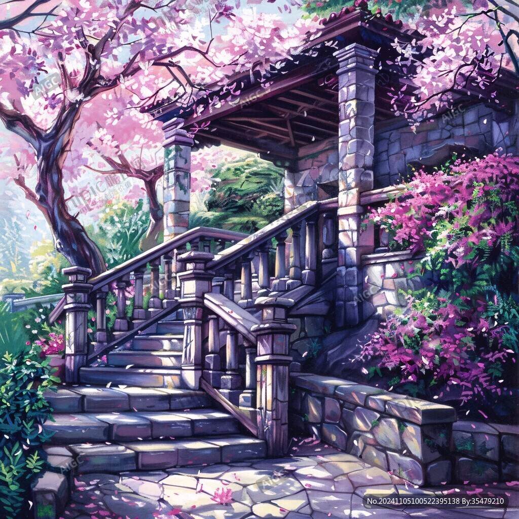 古风场景春暖花开