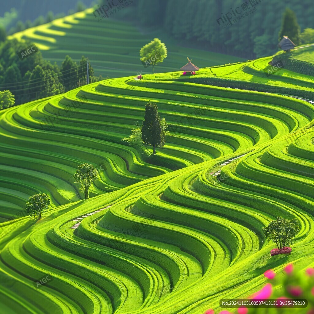 梯田素材
