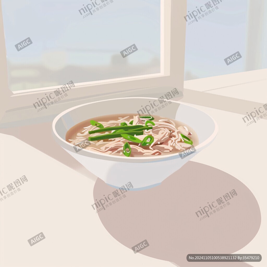 碗豆面插画