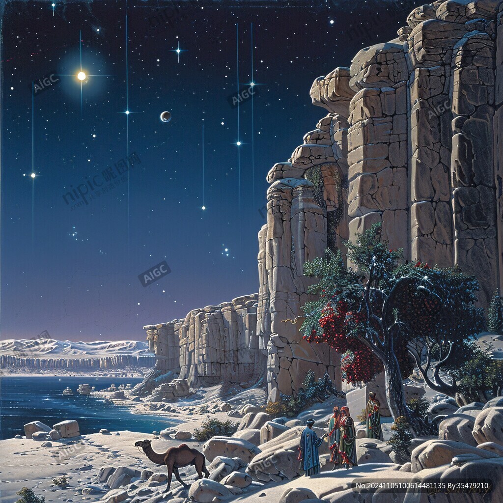 星空风景壁画